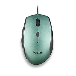 Avis NGS MOTH ICE: Souris ergonomique avec boutons silencieux. Droiters. DPI: 800/1200/1600. Bleu