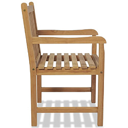 Avis vidaXL Chaises d'extérieur lot de 2 Bois de teck solide