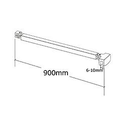 Acheter Aica Sanitaire Paroi de douche Hauteur 200cm en verre securit anticalcaire 8mm