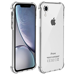 Avizar Coque iPhone XR Protection Souple Silicone gel Angles renforcés - Transparent