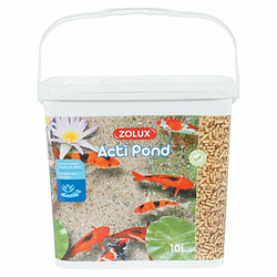 ZOLUX Aliments complets pour poissons de bassin Acti pond 10 litres.