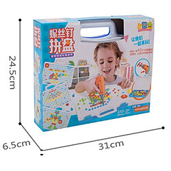 Universal Jouets pour enfants Perceuses électriques Test Outils de simulation Assemblage Matching DIY Kit de maquettes Ensemble de briques éducatives Jeu de foire | Kit de construction de maquettes