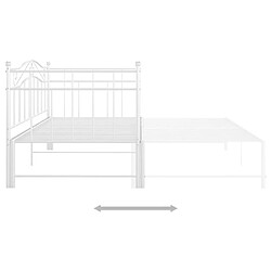 Acheter vidaXL Cadre de canapé-lit extensible sans matelas blanc 90x200 cm