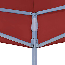 Acheter vidaXL Toit de tente de réception 4x3 m Bordeaux 270 g/m²