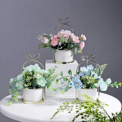 Acheter Wewoo Fer Portable Cadre Hortensia Décoration De Pot De Fleur Ornements Home Study Office De Mariage Vert Clair