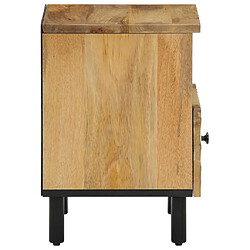 Avis vidaXL Table de chevet 40x33x46 cm Bois de manguier solide