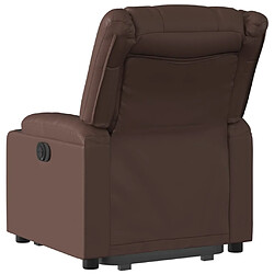 Acheter vidaXL Fauteuil inclinable électrique marron similicuir