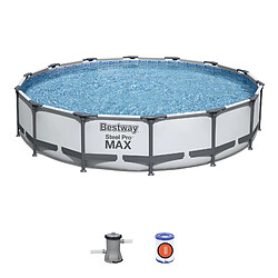 Piscine Hors-sol Tubulaire Bestway Steel Pro Max 427x84 cm Épurateur à Cartouche de 2 006 L/H