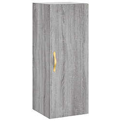 Acheter vidaXL Buffet haut Sonoma gris 34,5x34x180 cm Bois d'ingénierie