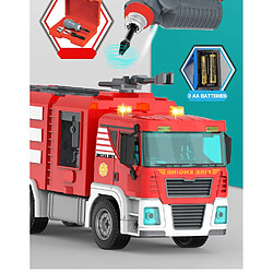 Universal Véhicule de pompiers, jouet de démontage de vis, jouet de voiture d'ingénierie(Rouge)