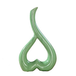 Wewoo Forme de coeur créatif vase en céramique fleur décor à la maison décoration de mariage festival bureau vert