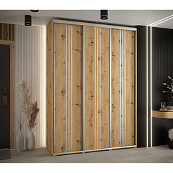 Abiks Meble Armoire DAVOS 6 À Portes Coulissantes 235,2/170/60 3 Portes