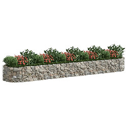 Avis Maison Chic Jardinière,Lit surélevé - Bac à fleurs - pot de fleur à gabion Fer galvanisé 500x100x50 cm -GKD84415