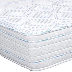 Avis LUXURY LITERIE Matelas Thermotec (24cm), mousse haute densité, fermeté optimale, indépendance de couchage, double face été/hiver, 140x200cm