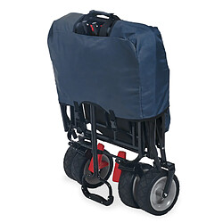 Wagon pliant Pinolino Paxi Dlx Comfort avec frein Bleu Marine