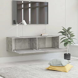 Acheter Maison Chic Meuble TV scandinave - Banc TV pour salon Gris béton 120x30x30 cm Aggloméré -MN59732