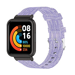 Bracelet en nylon toile respirante, violet pour votre Xiaomi Redmi Watch 2