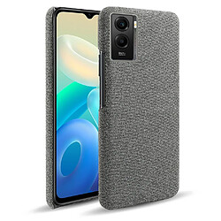 Coque en TPU + PU anti-griffes, gris pour votre Vivo Y55s 5G