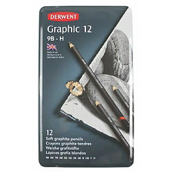 Derwent - Graphic Soft Pencils, 12 Tin