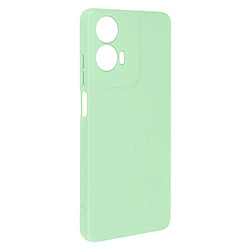 Avizar Coque pour Motorola Moto G24, G04 et G04s Silicone Soft-touch Dragonne Vert Pâle