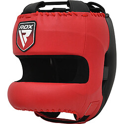 RDX Sports RDX APEX Rouge Casque De Boxe Avec Barre De Protection Du Nez Grande - RDX - HGM-PTA5R-L