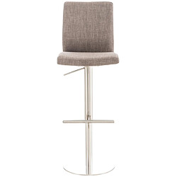 Non Tabouret de bar Cadiz tissu acier inoxydable