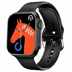 iWear WS78 Plus 2.0'' Affichage Infini Alu-Céramique Double Appel BT Montre Intelligente Moniteur de Fréquence Cardiaque Noir