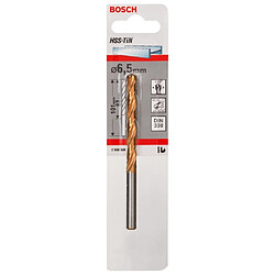 Forets à métaux rectifiés Bosch HSS-TiNDIN 338 6,5x63x101MM