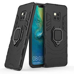 Wewoo Coque Housse de protection antichoc PC + TPU pour HuMate 20 Pro, avec support d'anneau magnétique (Noir)