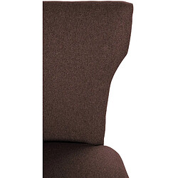 Avis Decoshop26 Set de 2 chaises de salle à manger boutons décoratifs en tissu couleur marron et pieds en bois foncé 10_0001588