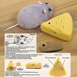 Acheter Universal Rat télécommandée électronique sans fil en peluche rc de souris jouet hot flock emulation toys rat