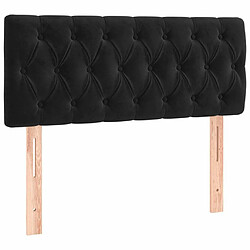 Acheter Maison Chic Tête de lit scandinave à LED,meuble de chambre Noir 90x7x78/88 cm Velours -MN42773