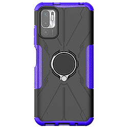 Coque en TPU anti-chocs avec béquille pour votre Xiaomi Poco M3 Pro 4G/5G/Redmi Note 10T 5G/Redmi Note 10 5G - violet