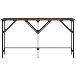 Acheter Maison Chic Table console | Meuble d'entrée | Table d'appoint chêne marron 140x29x75 cm bois d'ingénierie -GKD86568