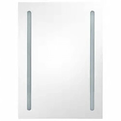 Avis vidaXL Armoire de salle de bain à miroir LED 50x13x70 cm