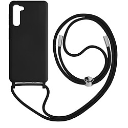 Avizar Coque Cordon pour Samsung Galaxy S23 Plus Lanière Tour du Cou 80cm Noir