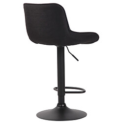 Acheter Non Tabouret de bar Lentini tissu noir