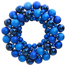 vidaXL Couronne de Noël bleu 45 cm polystyrène