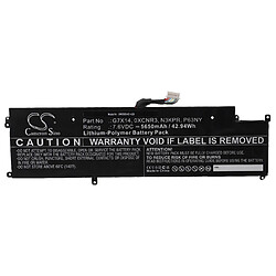 vhbw Batterie compatible avec Dell Latitude 13 7370, E7370, 7370 ordinateur portable (5650mAh, 7,6V, Li-polymère)