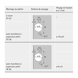 Fp Charnière 9094280110 plaqué nickel