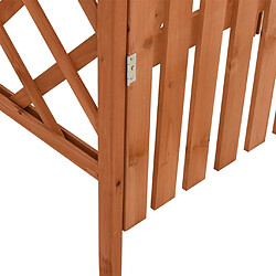 Acheter vidaXL Pergola avec portail 116x40x204 cm Bois de sapin massif