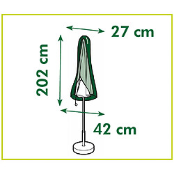 Avis Nature Housse de protection pour parasols droits 202x42x27 cm