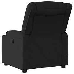 Avis vidaXL Fauteuil de massage inclinable Noir Tissu