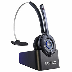 AGFEO 6101543, Téléphone DECT, Monophonique, Bandeau, Noir, Supraaural, 7 h