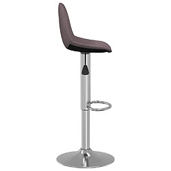 Avis vidaXL Tabourets de bar lot de 2 taupe tissu