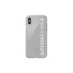 Superdry Coque pour Apple iPhone X / XS Collection Snap Case Clear en TPU Transparent