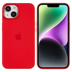 Coque en silicone antichoc, antichute, mince pour votre iPhone 14 Plus - rouge