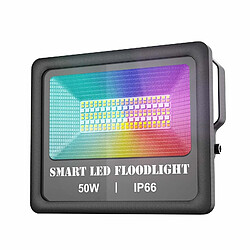 Avis Justgreenbox 100-240V 50W BT Connected Connection LED Flood Light IP66 Lampe de tache de résistance à l'eau - T6112211962955