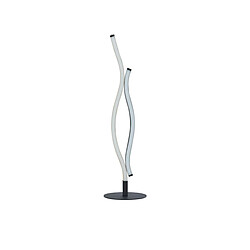 Searchlight Lampe de table LED Swirl, noir avec effet bois