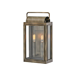 Elstead Lighting Applique murale extérieur Hinkley Verre Transparent,aluminium Bronze bruni peint